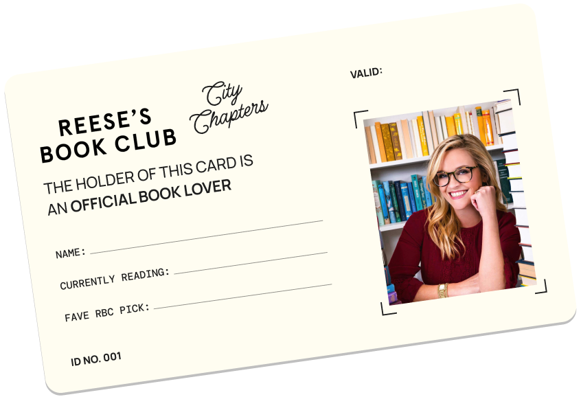 Reese's Book Club — official book lover membership card